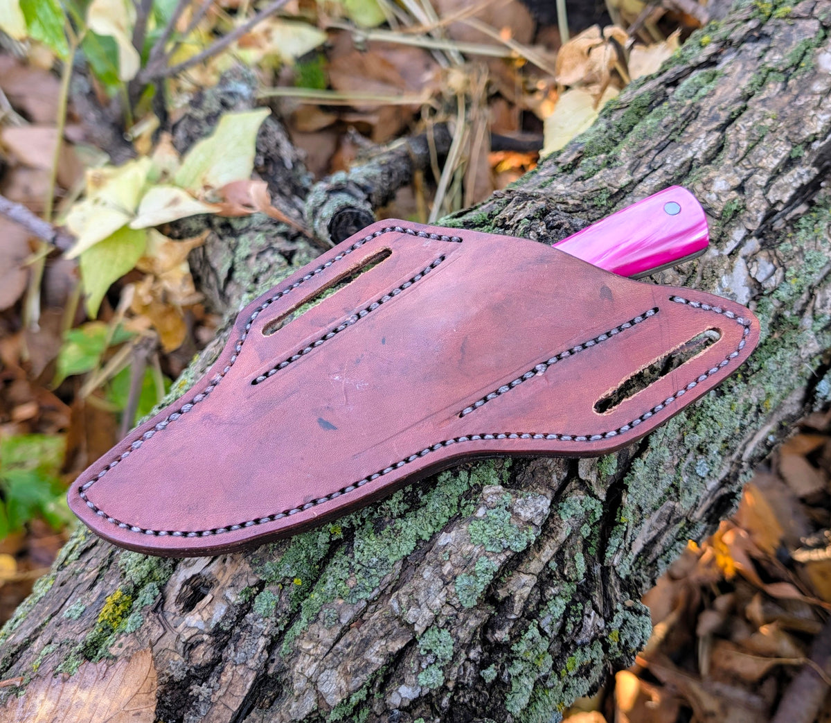 Damascus Drop Point