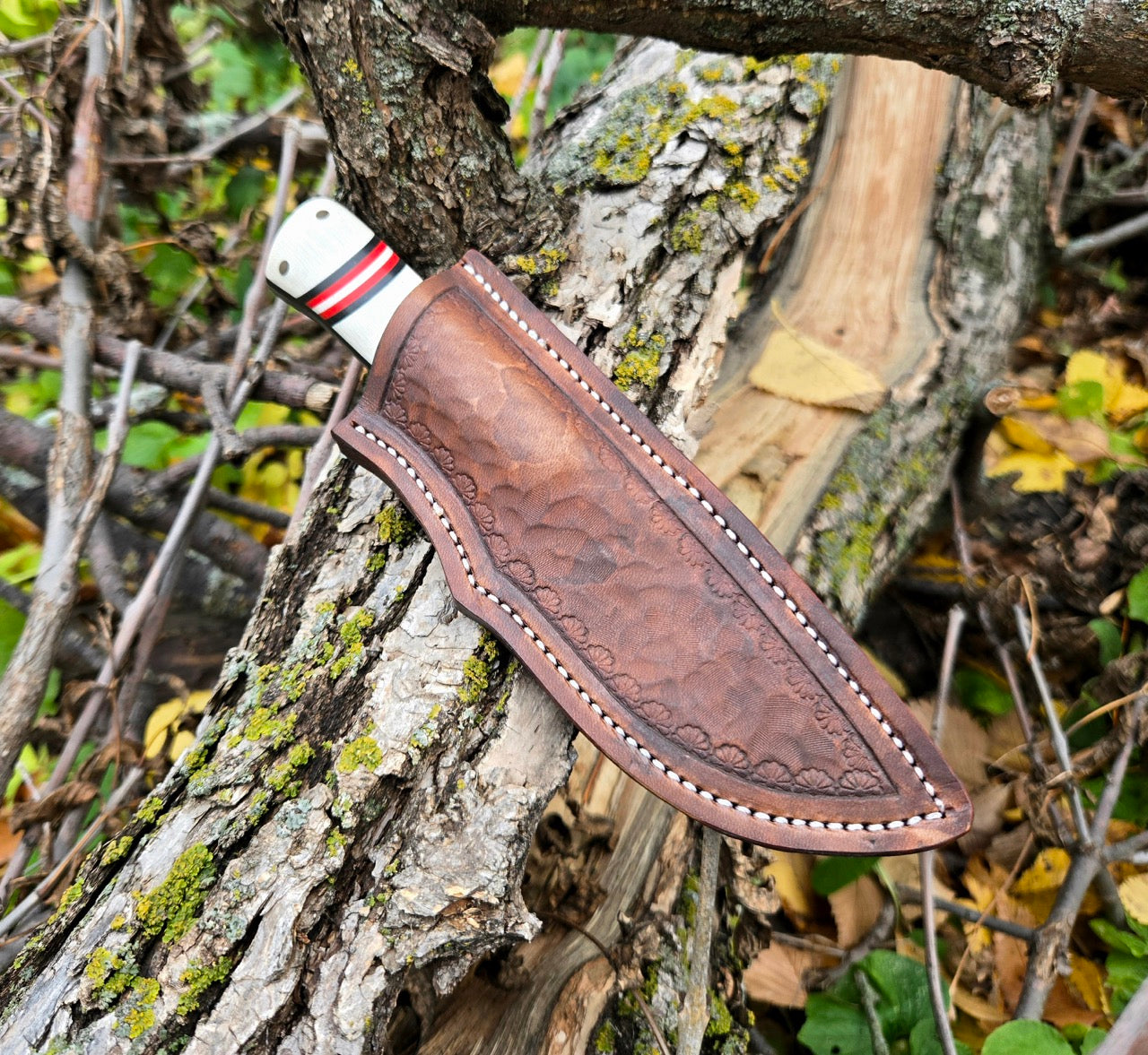 Twisted Damascus Drop Point