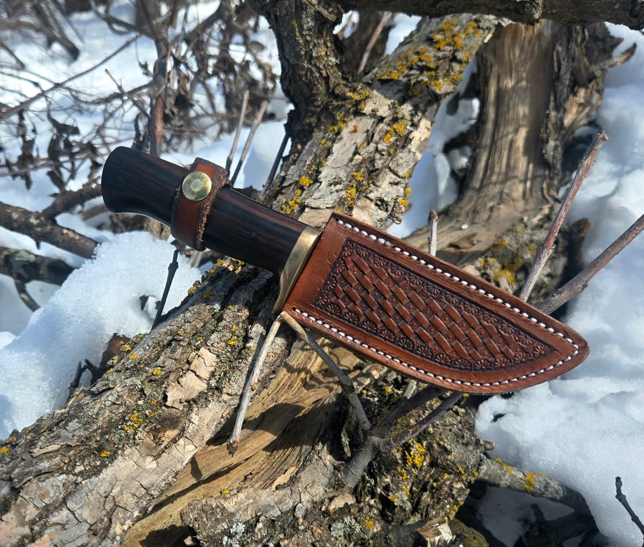 Twisted Damascus Drop Point