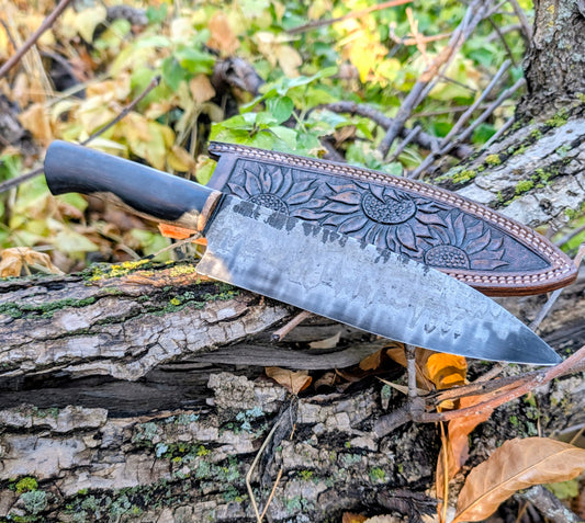 Wrought Iron Chefs Knife