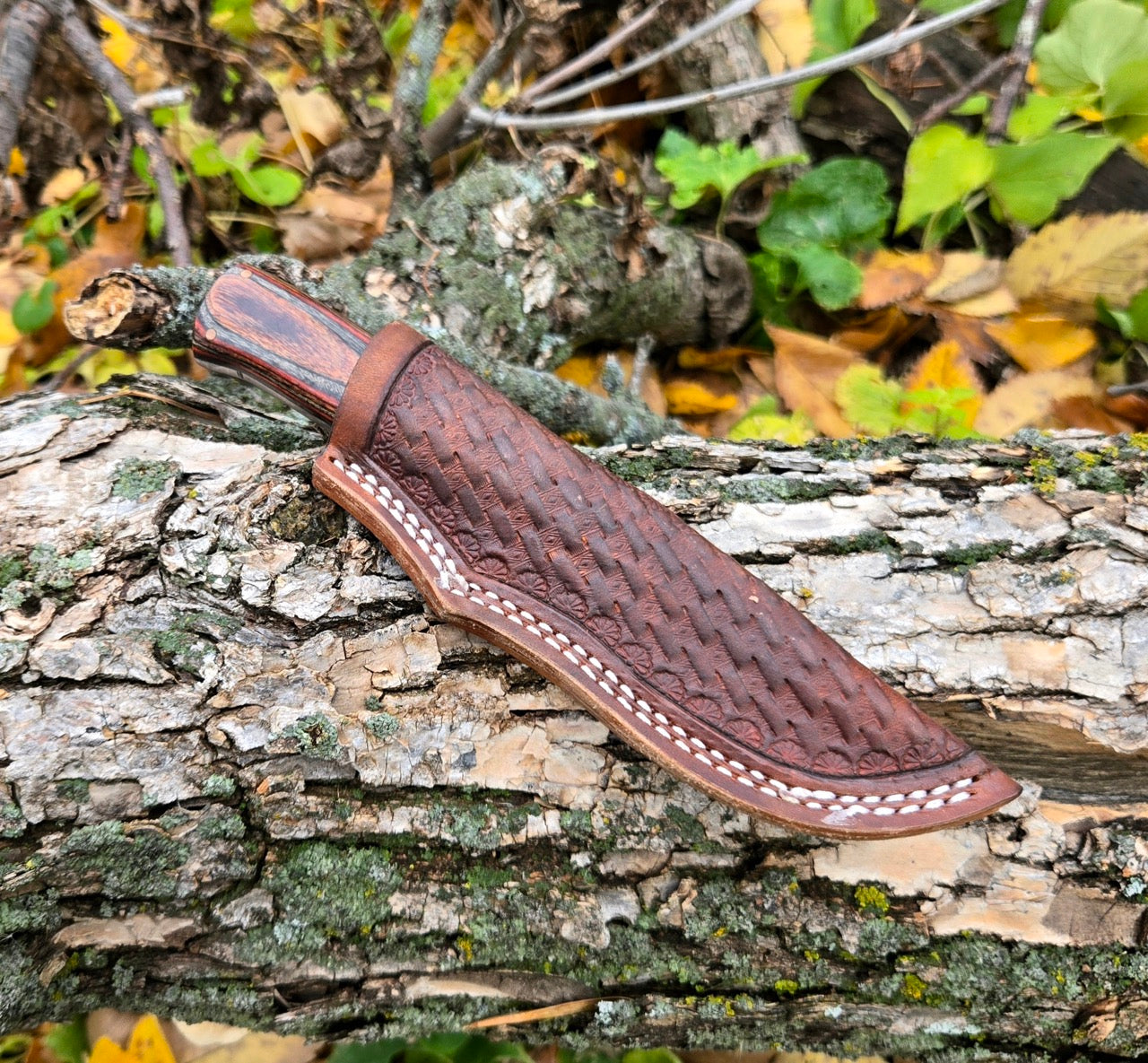 Damascus Cu Mai Drop Point