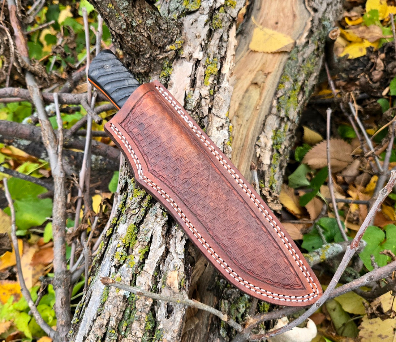 Twisted Damascus Drop Point