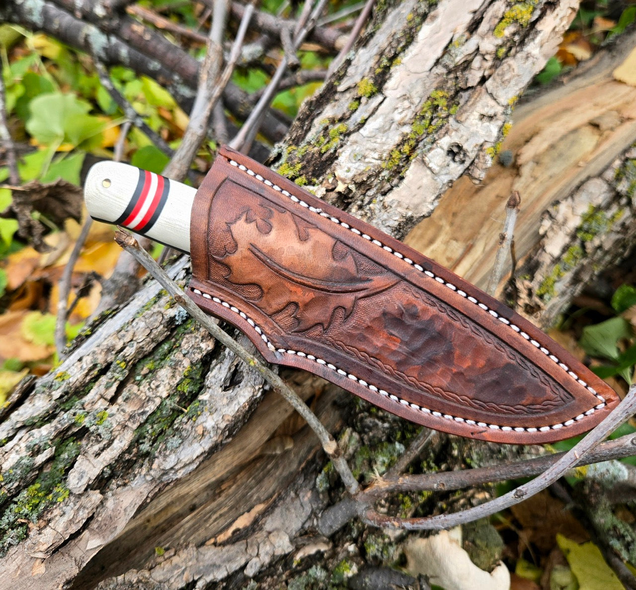 Twisted Damascus Drop Point