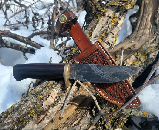 Twisted Damascus Drop Point